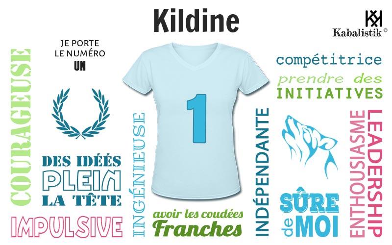 La signification numérologique du prénom Kildine