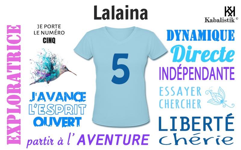 La signification numérologique du prénom Lalaina