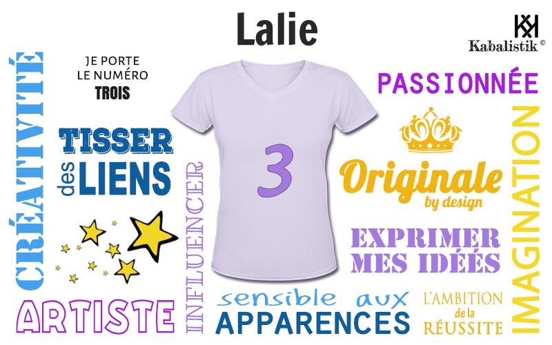 La signification numérologique du prénom Lalie