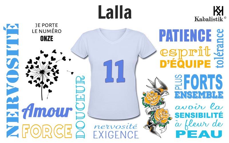 La signification numérologique du prénom Lalla