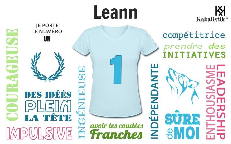La signification numérologique du prénom Leann