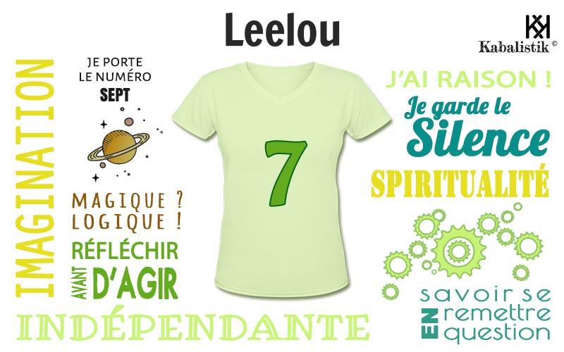 La signification numérologique du prénom Leelou