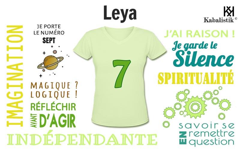 La signification numérologique du prénom Leya