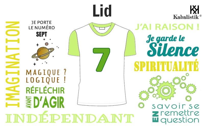 La signification numérologique du prénom Lid