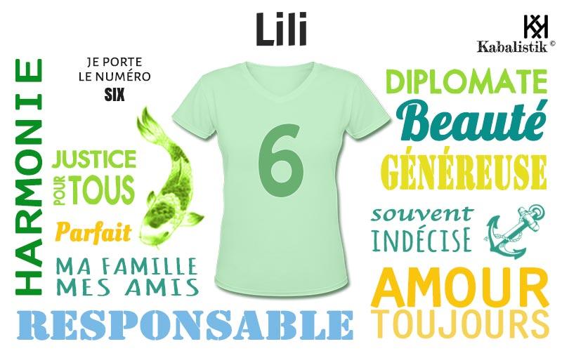 La signification numérologique du prénom Lili