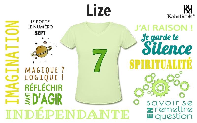 La signification numérologique du prénom Lize