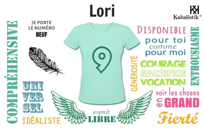 La signification numérologique du prénom Lori