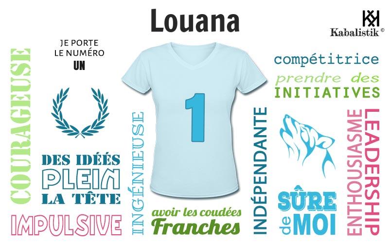 La signification numérologique du prénom Louana