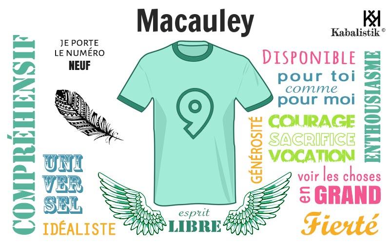 La signification numérologique du prénom Macauley