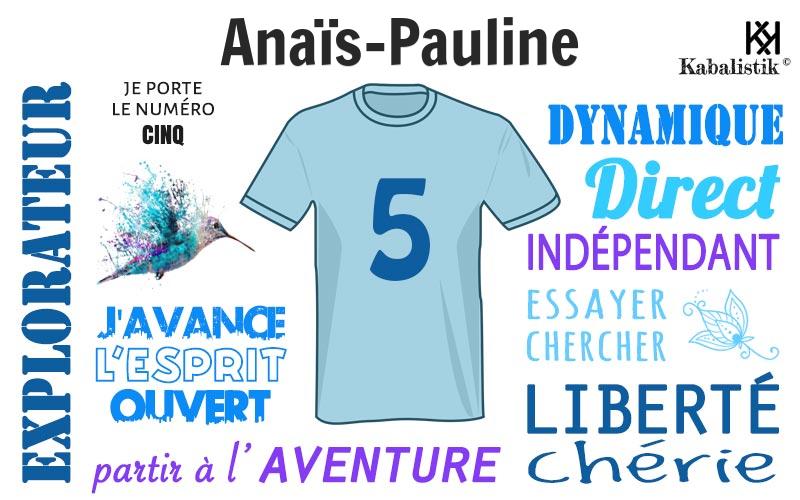La signification numérologique du prénom Anaïs-pauline