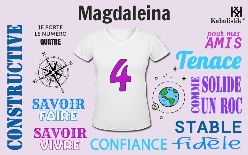 La signification numérologique du prénom Magdaleina