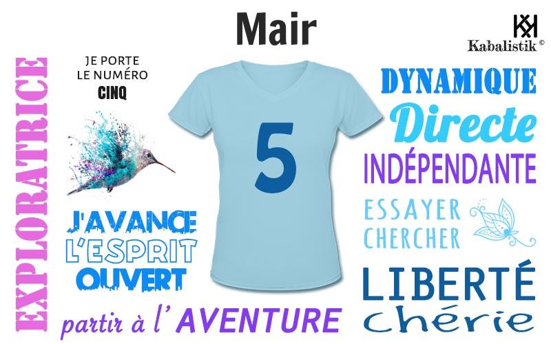 La signification numérologique du prénom Mair