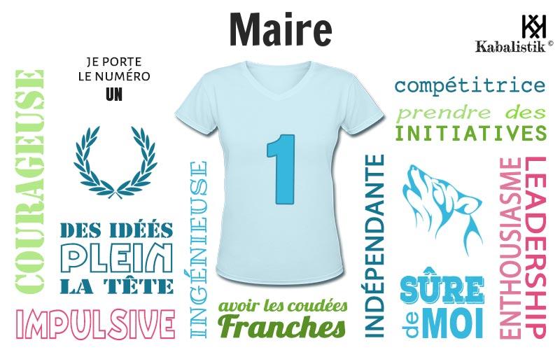 La signification numérologique du prénom Maire