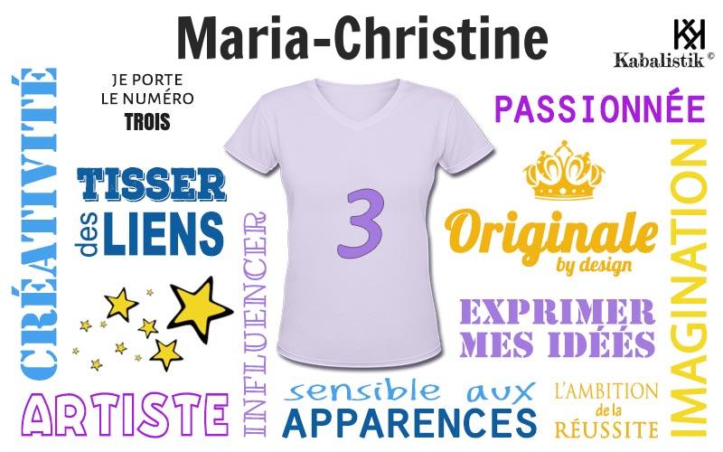 La signification numérologique du prénom Maria-christine