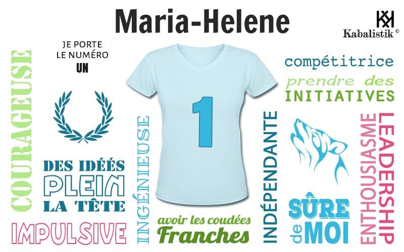 La signification numérologique du prénom Maria-helene