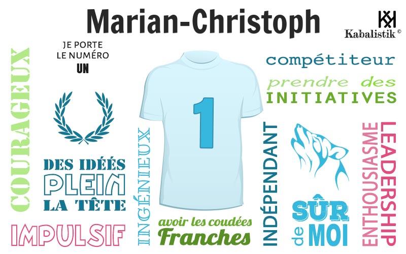 La signification numérologique du prénom Marian-christoph