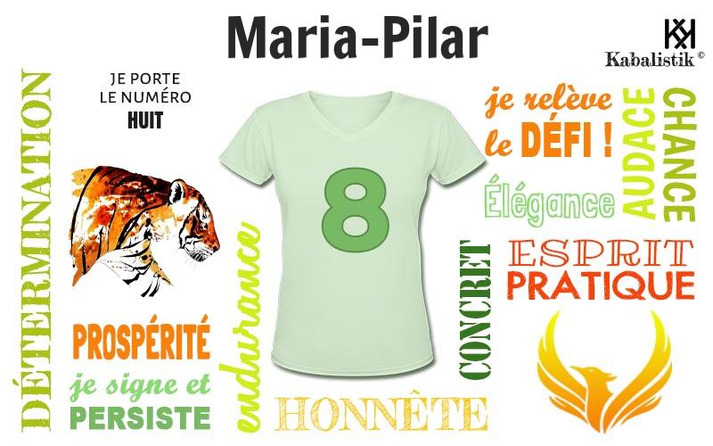 La signification numérologique du prénom Maria-pilar