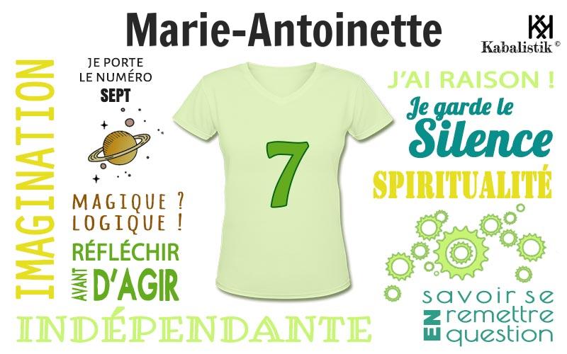 La signification numérologique du prénom Marie-antoinette
