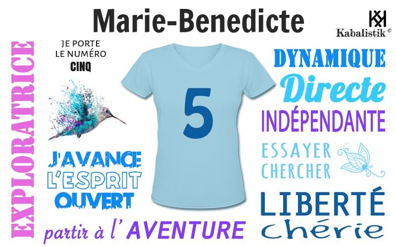 La signification numérologique du prénom Marie-benedicte