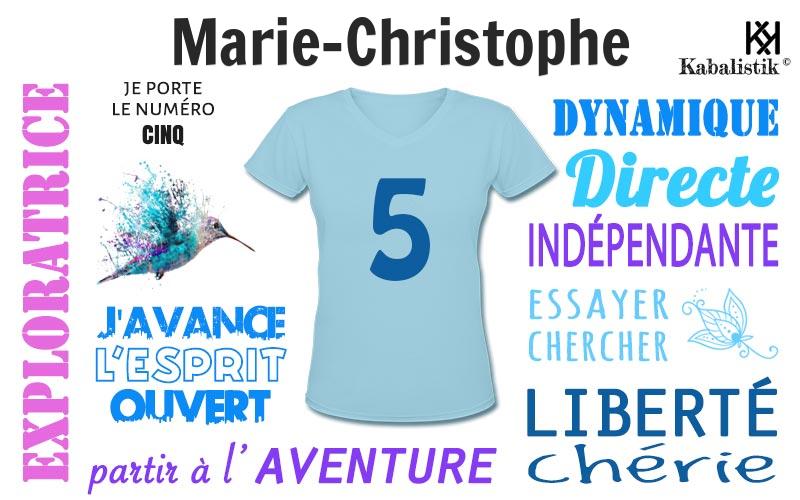 La signification numérologique du prénom Marie-christophe