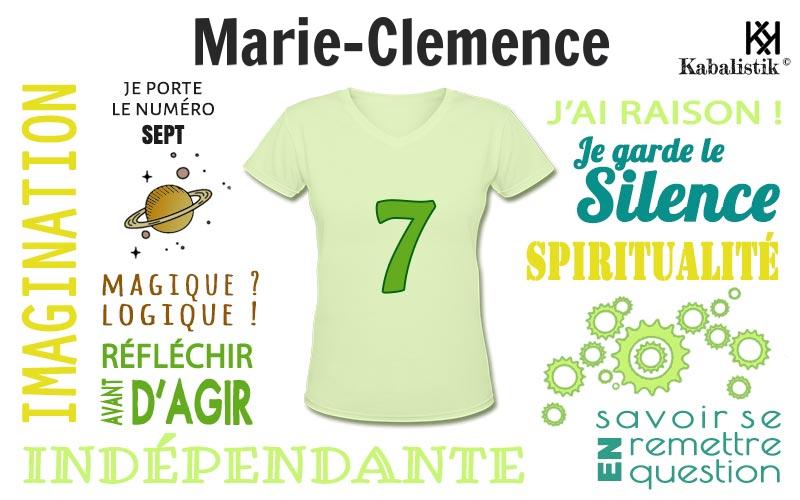 La signification numérologique du prénom Marie-clemence