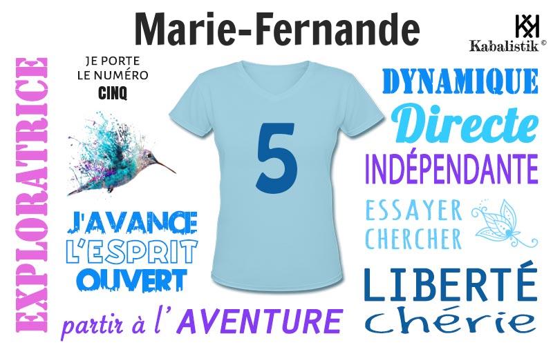 La signification numérologique du prénom Marie-fernande