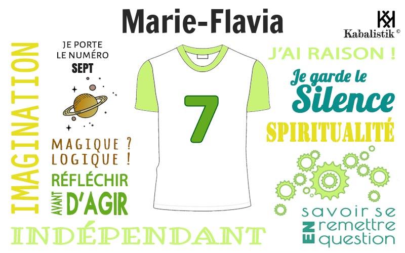 La signification numérologique du prénom Marie-flavia