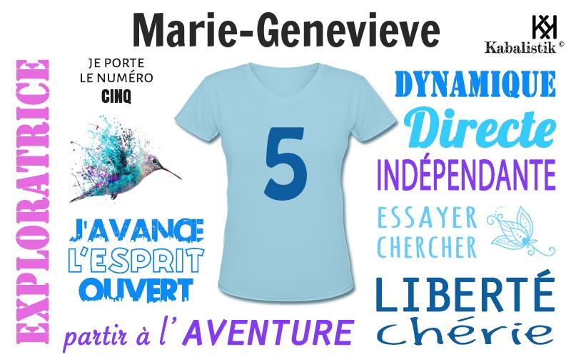 La signification numérologique du prénom Marie-genevieve