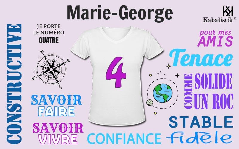 La signification numérologique du prénom Marie-george
