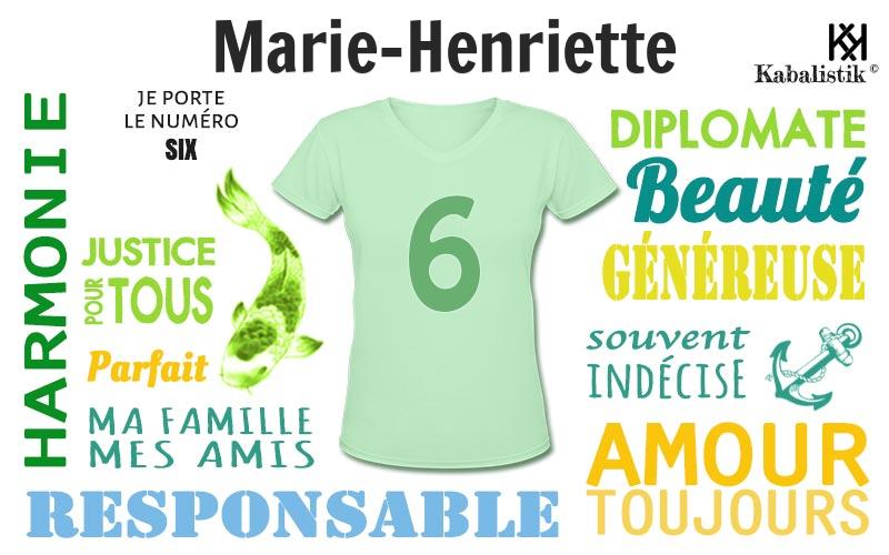 La signification numérologique du prénom Marie-henriette