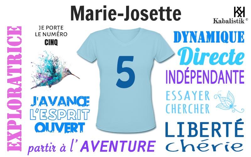 La signification numérologique du prénom Marie-josette