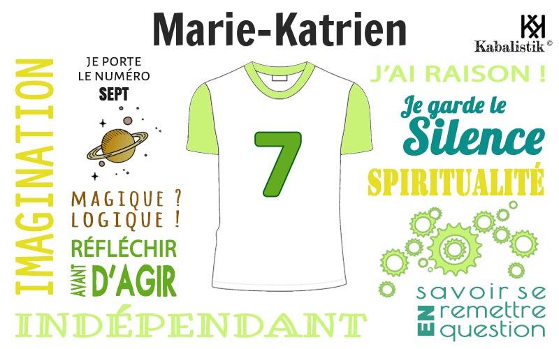 La signification numérologique du prénom Marie-katrien