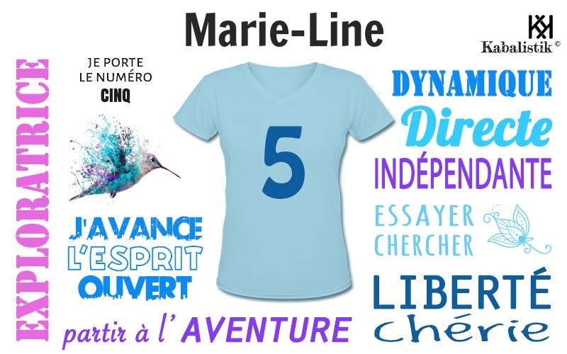 La signification numérologique du prénom Marie-line