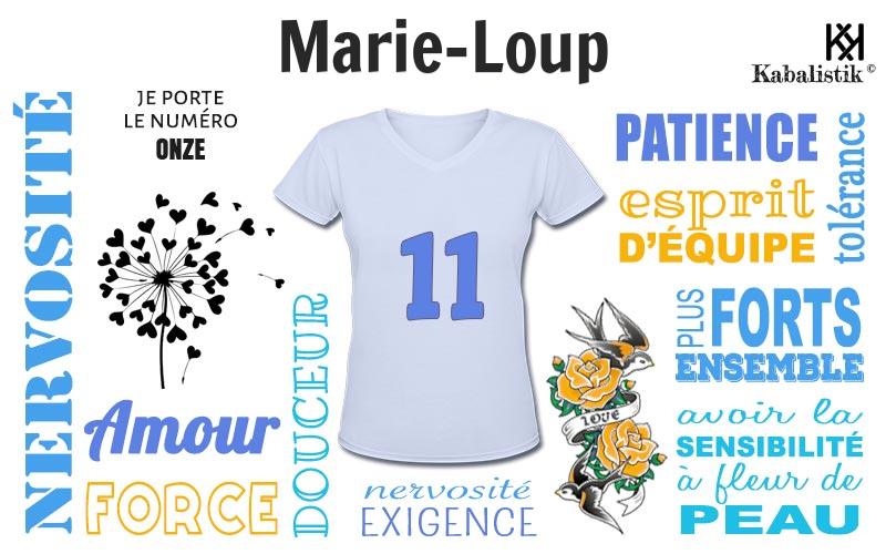 La signification numérologique du prénom Marie-loup