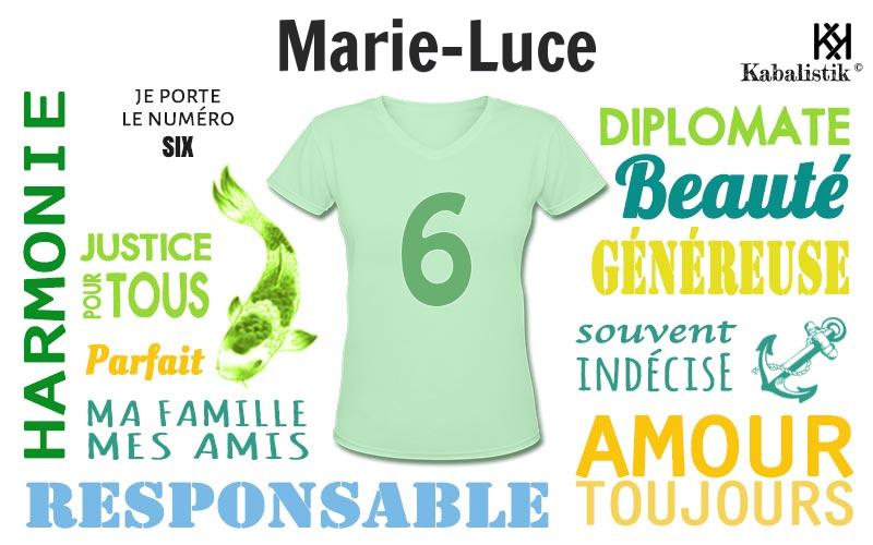 La signification numérologique du prénom Marie-luce