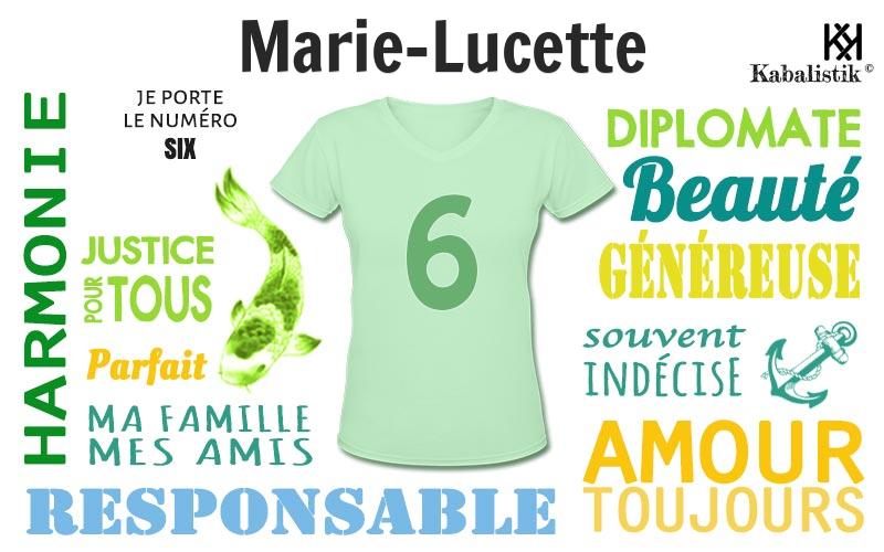 La signification numérologique du prénom Marie-lucette
