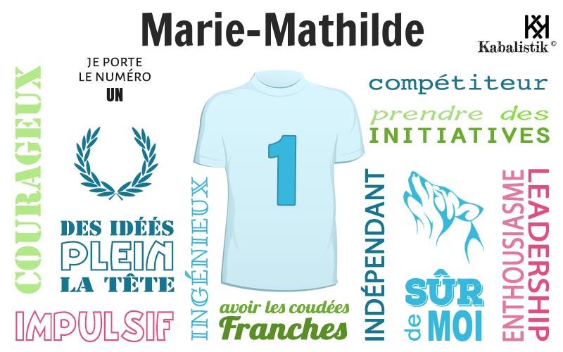 La signification numérologique du prénom Marie-mathilde