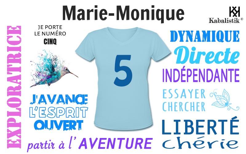 La signification numérologique du prénom Marie-monique