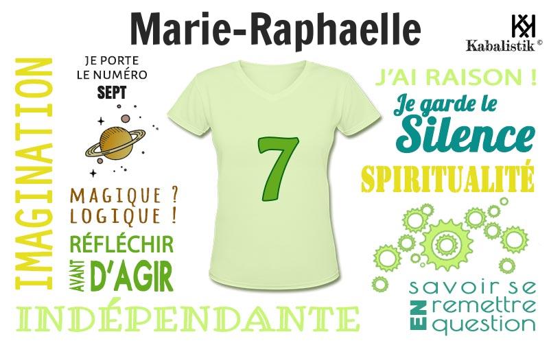 La signification numérologique du prénom Marie-raphaelle