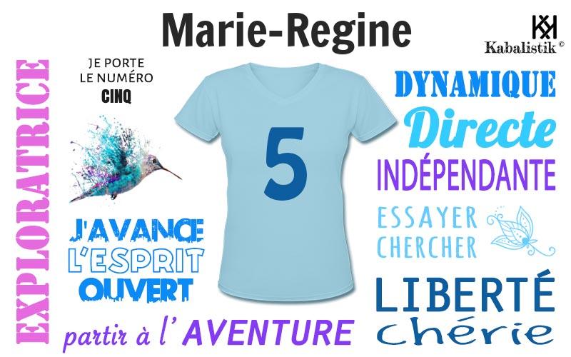 La signification numérologique du prénom Marie-regine