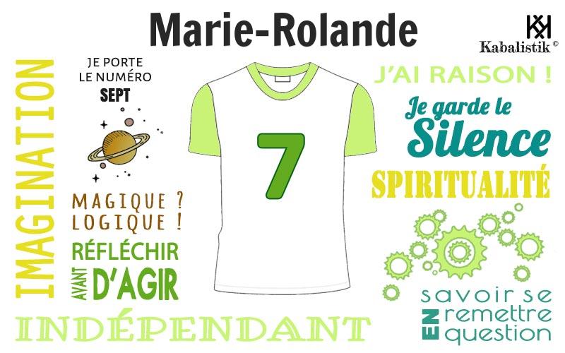 La signification numérologique du prénom Marie-rolande