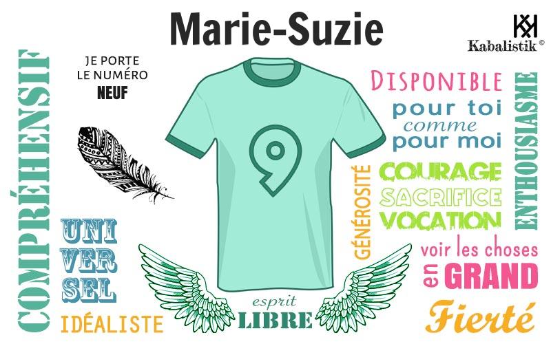 La signification numérologique du prénom Marie-suzie