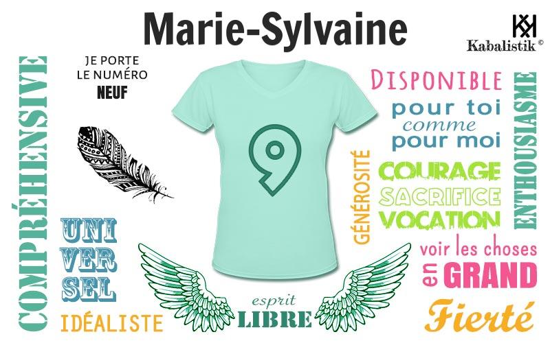 La signification numérologique du prénom Marie-sylvaine