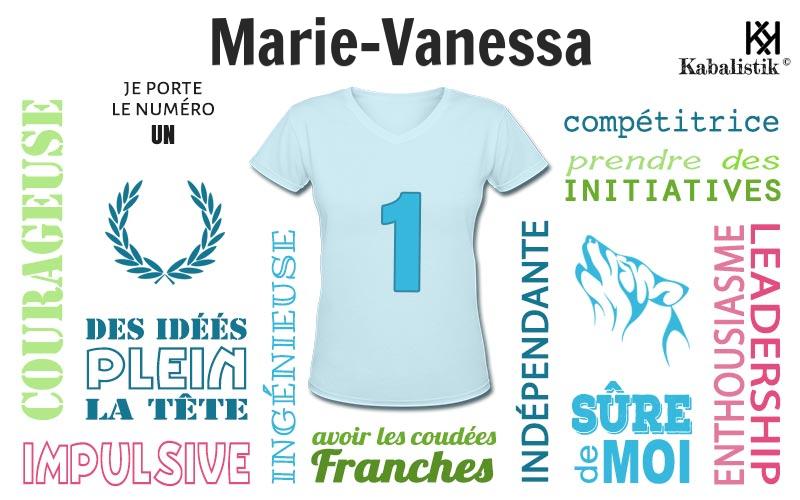 La signification numérologique du prénom Marie-vanessa