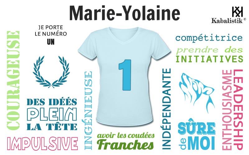 La signification numérologique du prénom Marie-yolaine