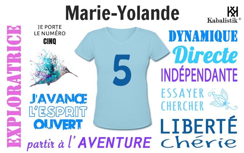 La signification numérologique du prénom Marie-yolande