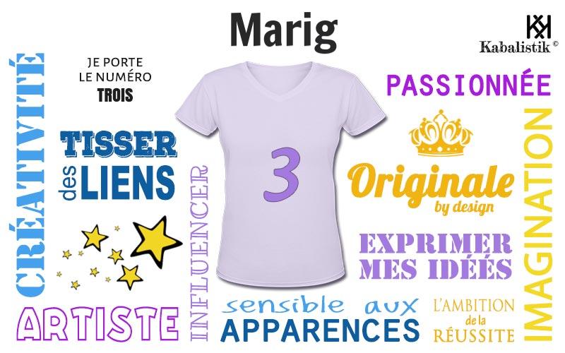 La signification numérologique du prénom Marig
