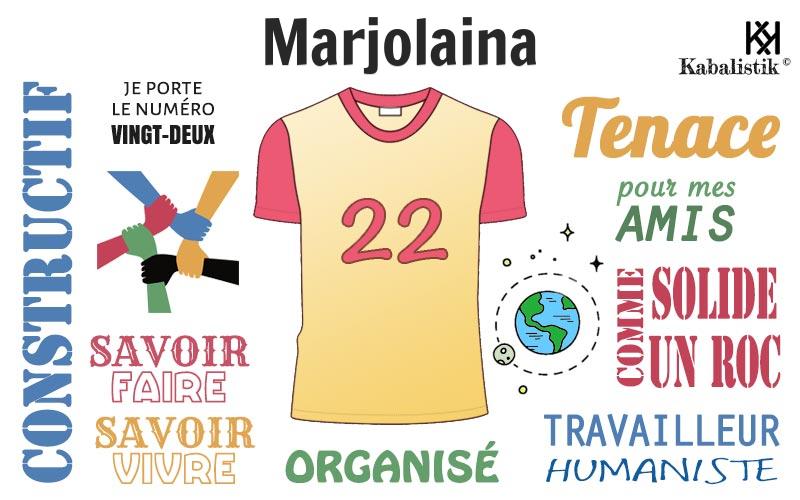 La signification numérologique du prénom Marjolaina