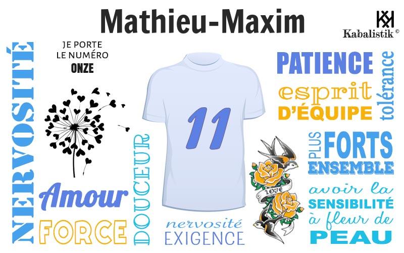 La signification numérologique du prénom Mathieu-maxim