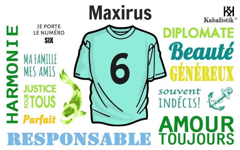 La signification numérologique du prénom Maxirus